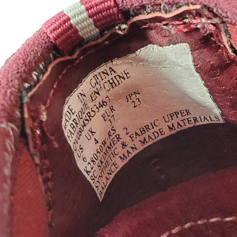 RYKA Skimmers Sneakers - Women's size 6 - Flats Slip On Red Burgandy - Picture 3 of 8